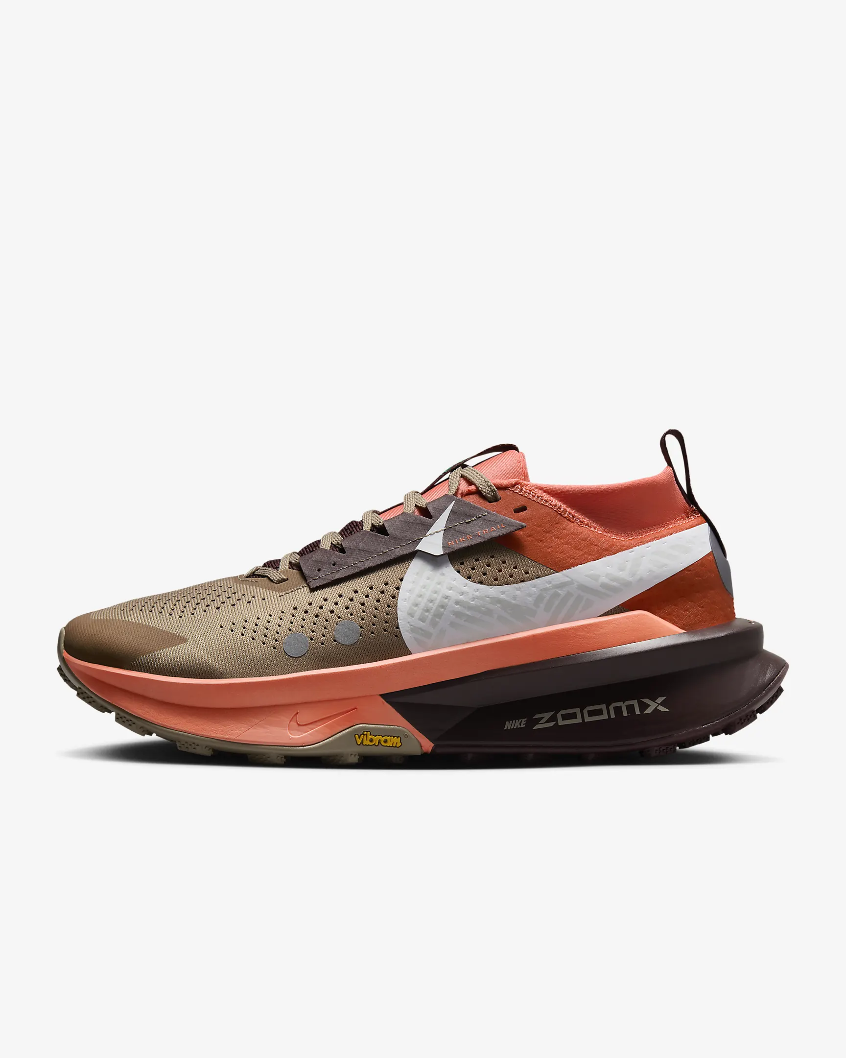 Nike M Zegama Trail 2 Khaki/White-Hyper Crimson