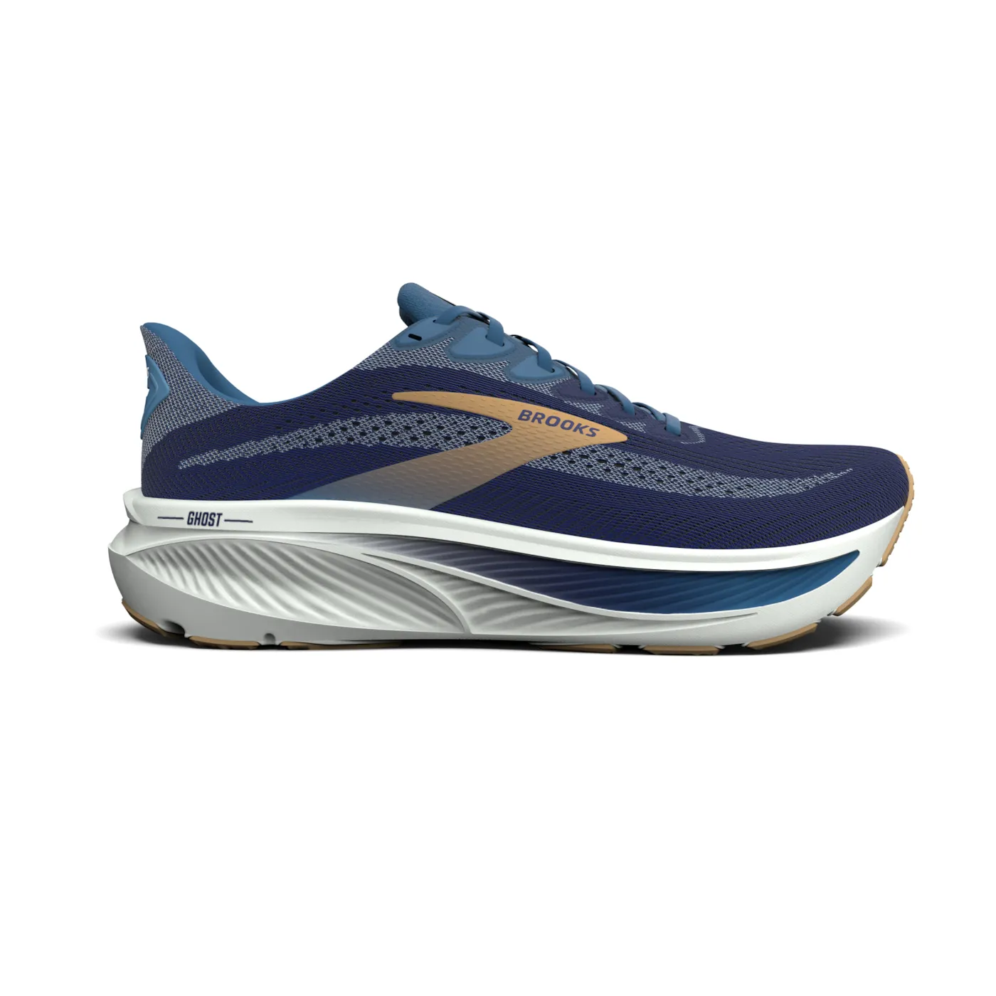 Brooks Men's Ghost 17 Beacon Blue/Moonlight/Starfish