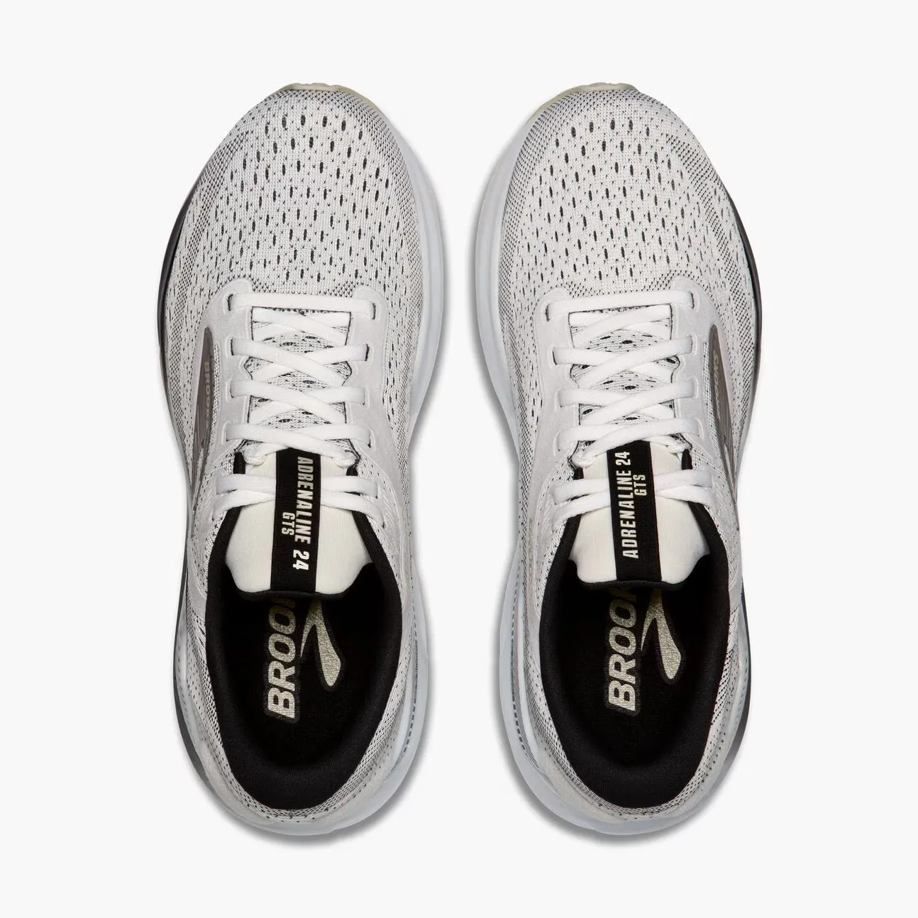 Brooks Adrenaline GTS 24 White/Black/Pelican Runner 1104371D 126 Men\'s 11.5 NIB Brooks Adrenaline GTS 24 Black - White – Fit2Run main image 3