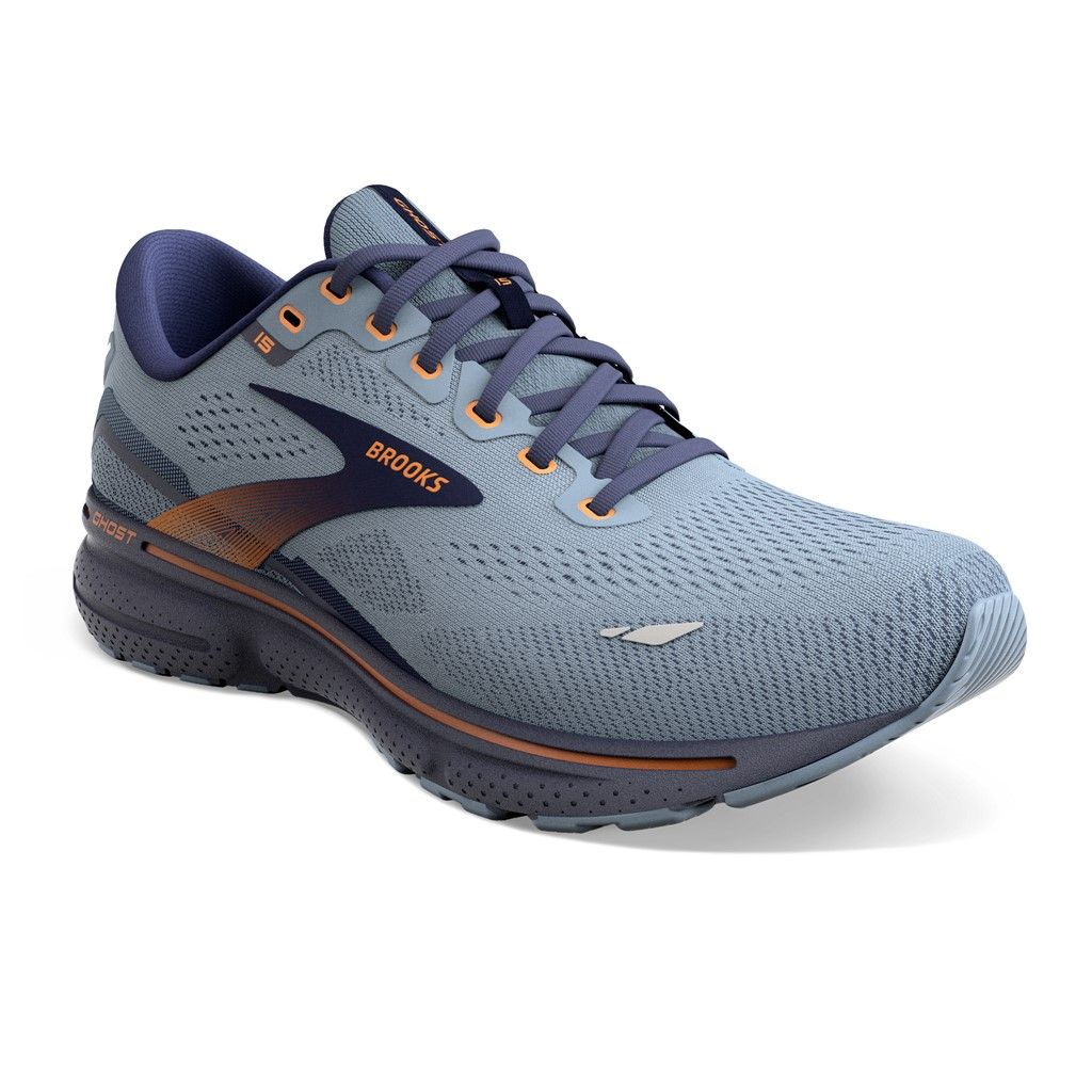 Brooks M Ghost 15 Flintstone/Peacoat/Oak display picture 2