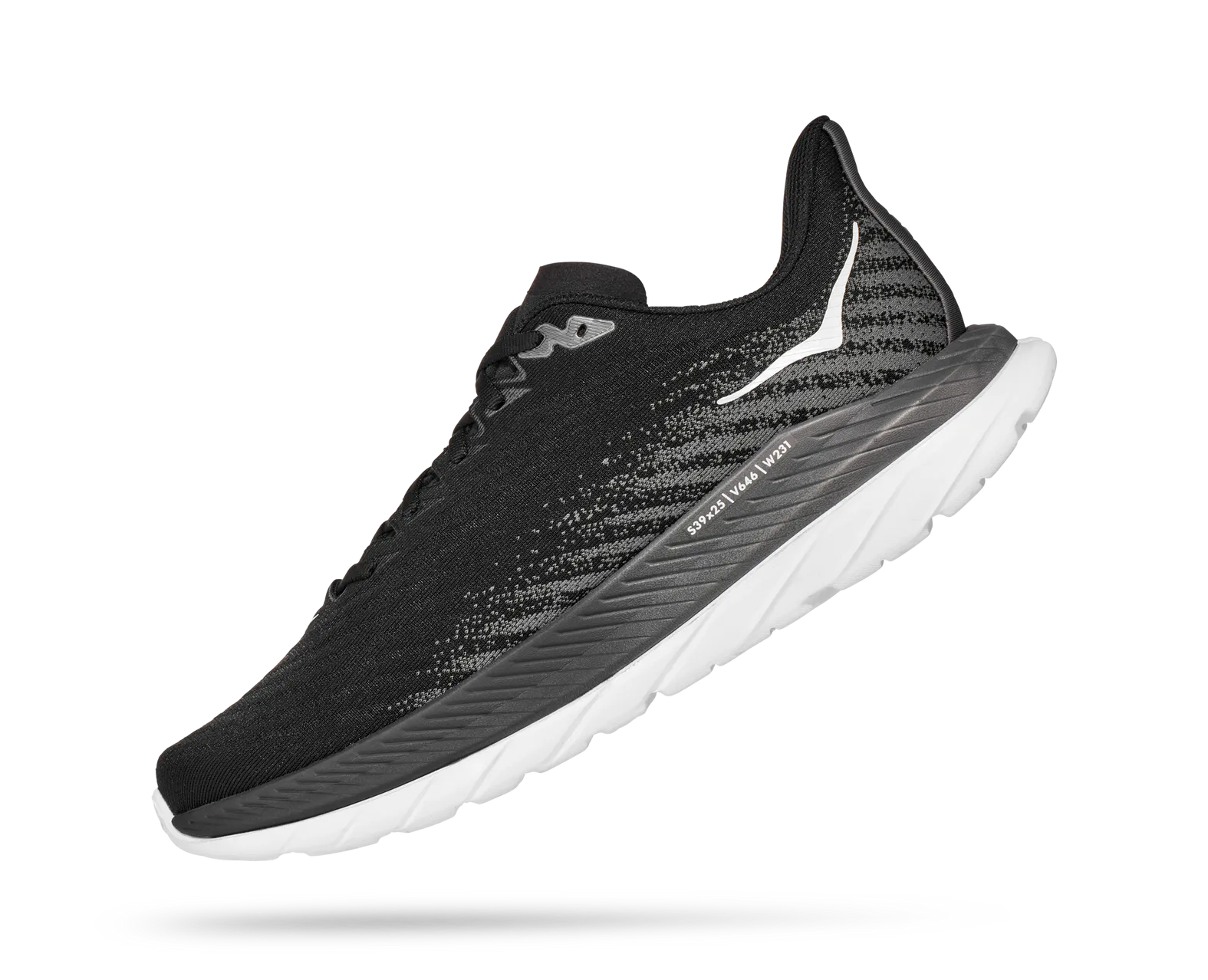 HOKA Men's MACH 5 WIDE BLACK / CASTLEROCK