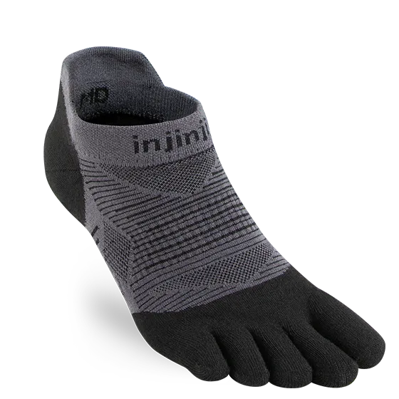 Injinji Run Light No Show Black